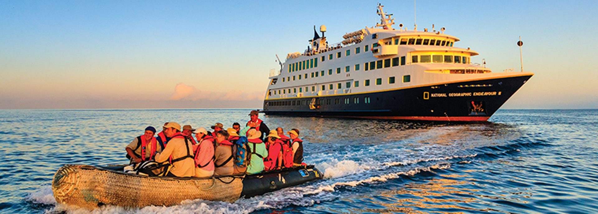 zodiac excursion whilst on a Galapagos cruise with Lindblad's National Geographic explorer