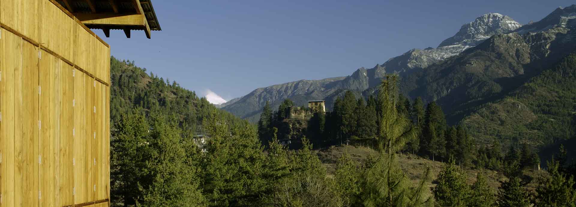 The setting of Amankora Paro in the Balakha Village