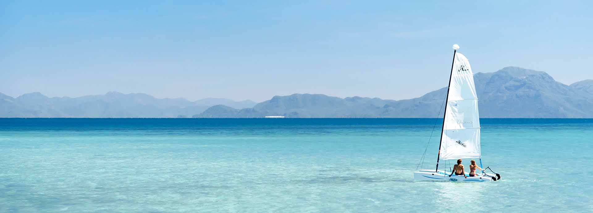 Sail on pristine clear water at Orpheus Island Lodge