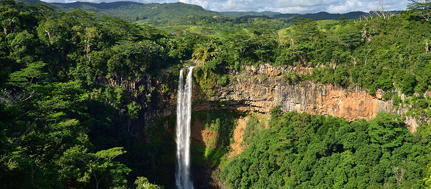 Chamarel Falls on Mauritius
