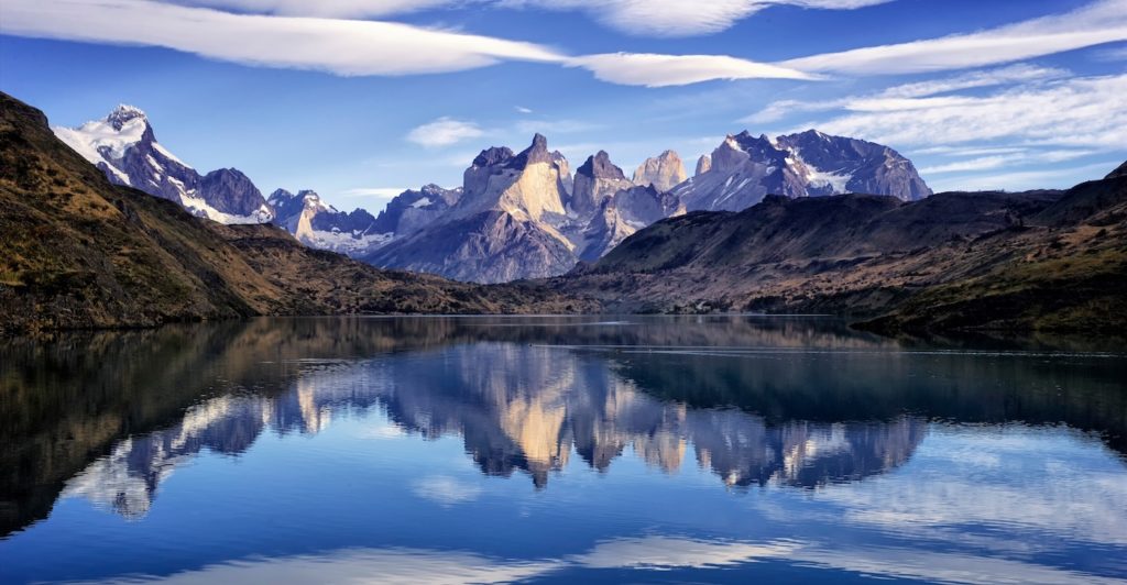 Torres Del Paine In Early Morning, Patagonia, Chile