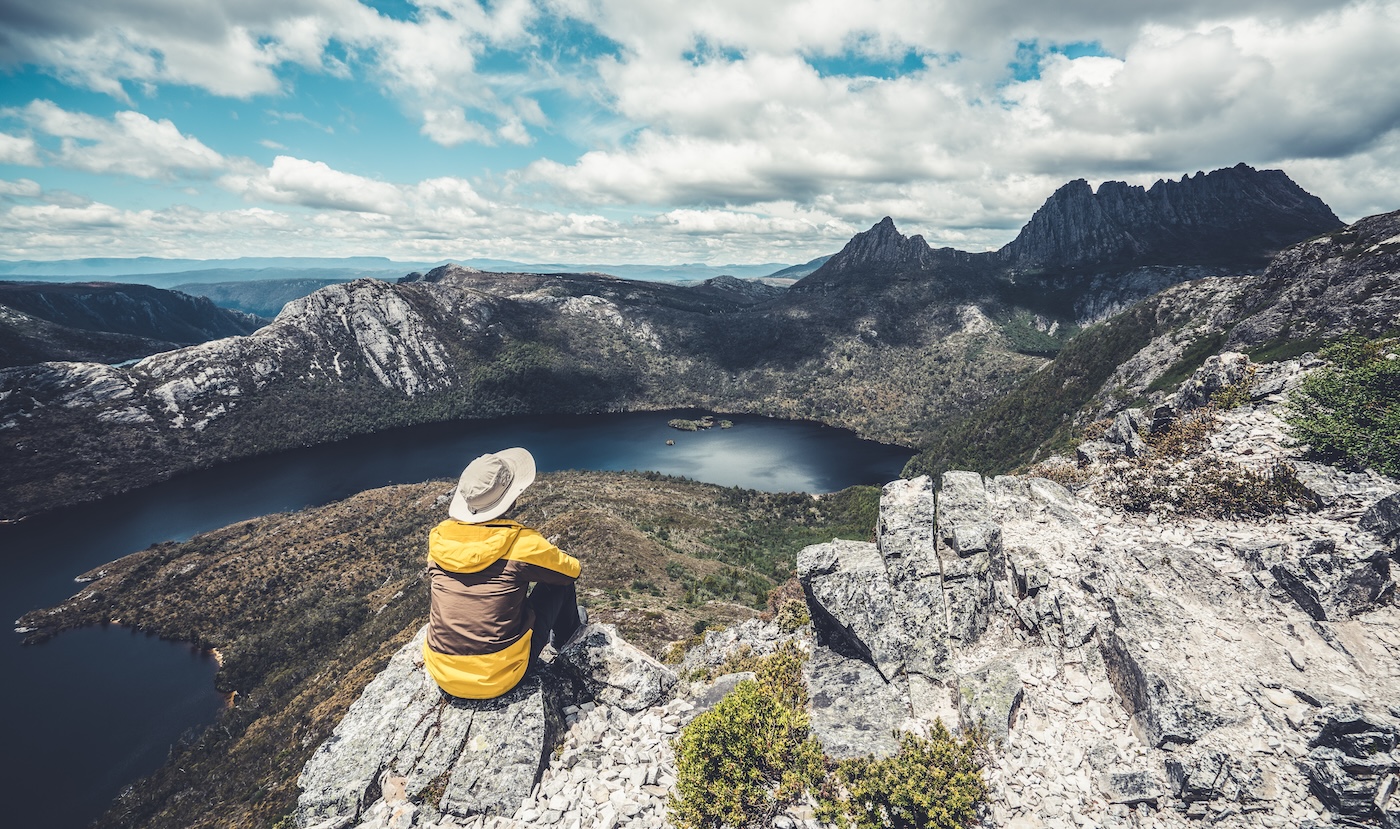 Marions lookout trail in Cradle Mountain National Park in Tasmania, Australia