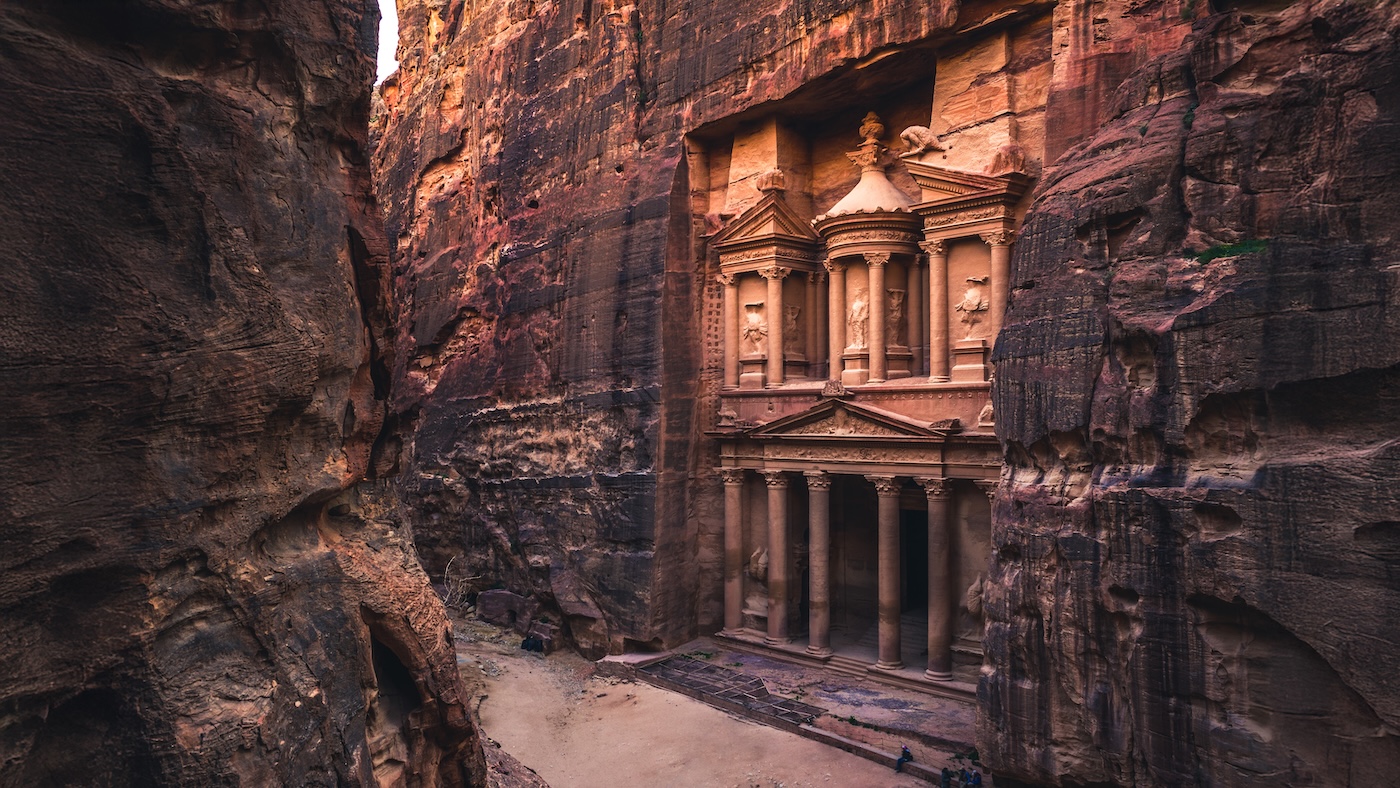 Best places to travel in 2025: Al Khazneh (The Treasury) at Petra, jordan