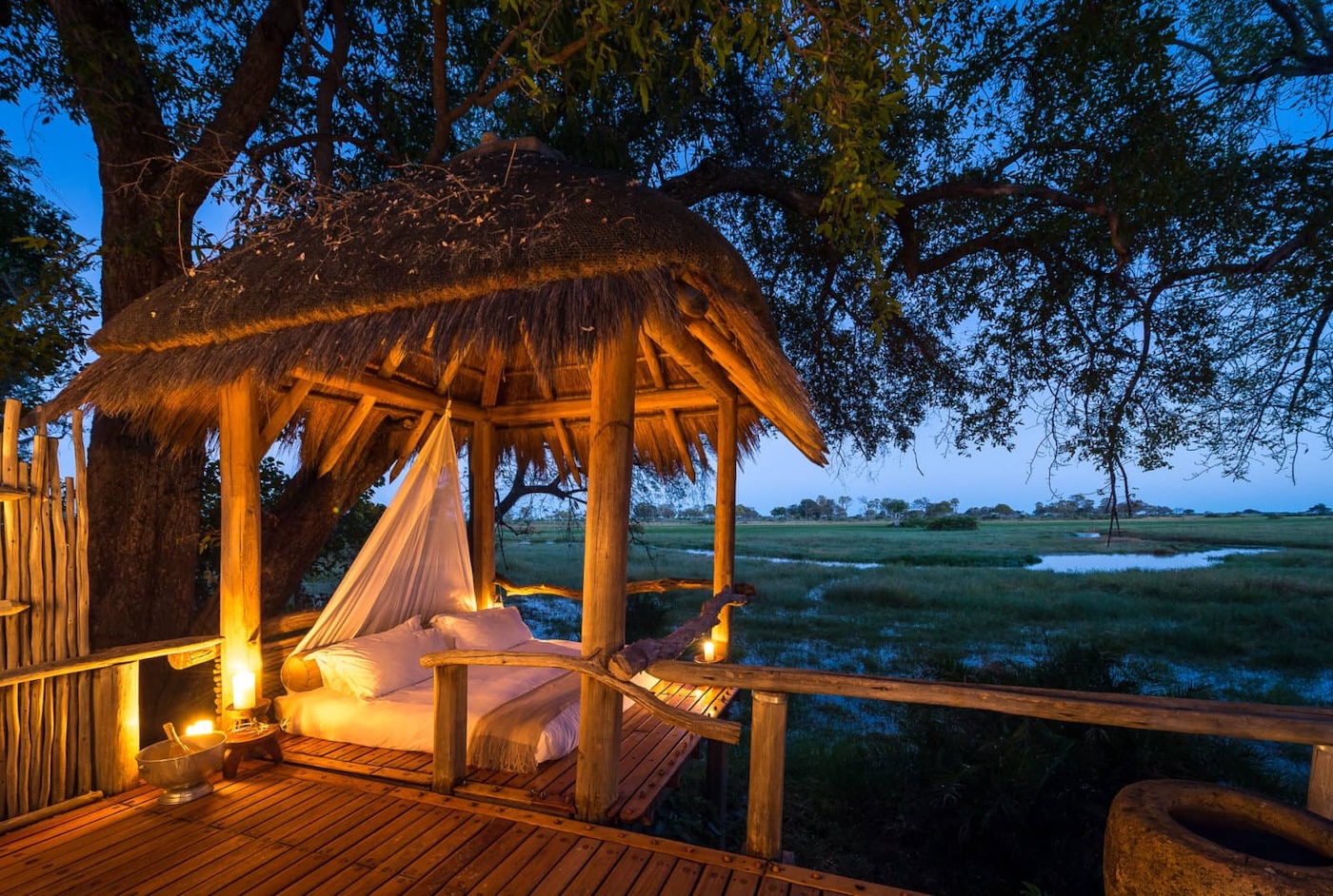 Jao Camp luxury safari starbed