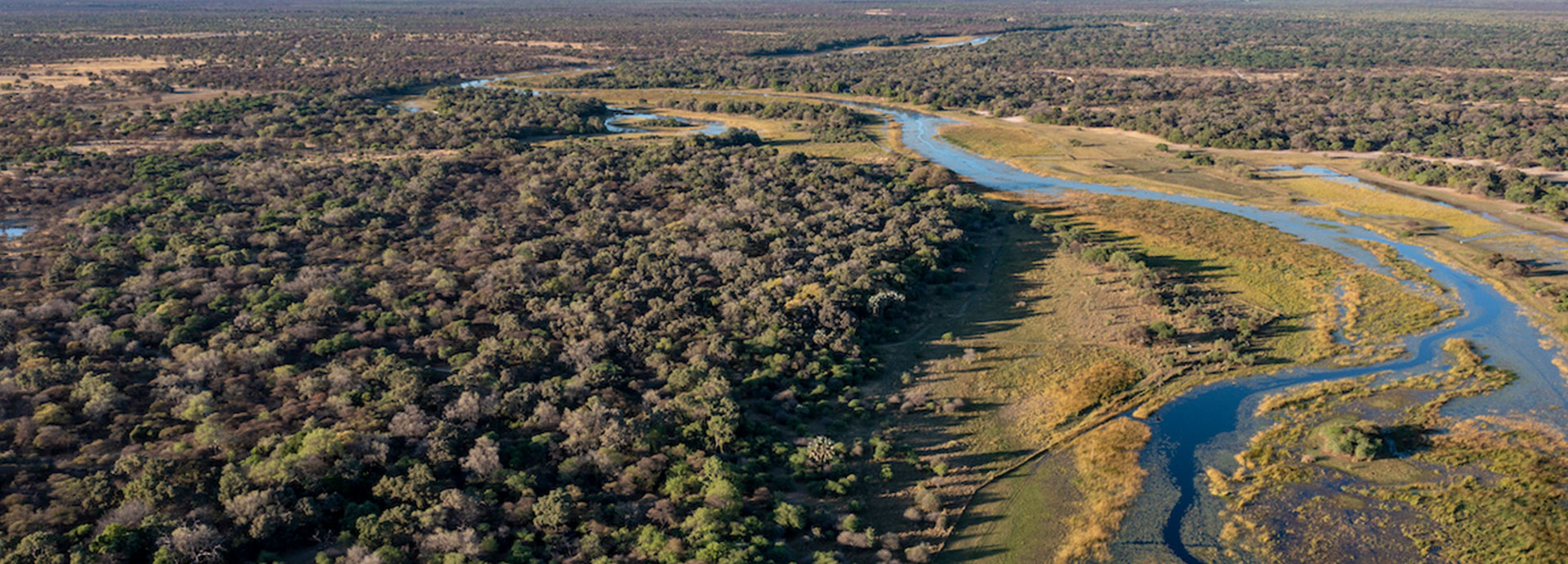 Aerial view of Thamo Telele safari lodge, Maun